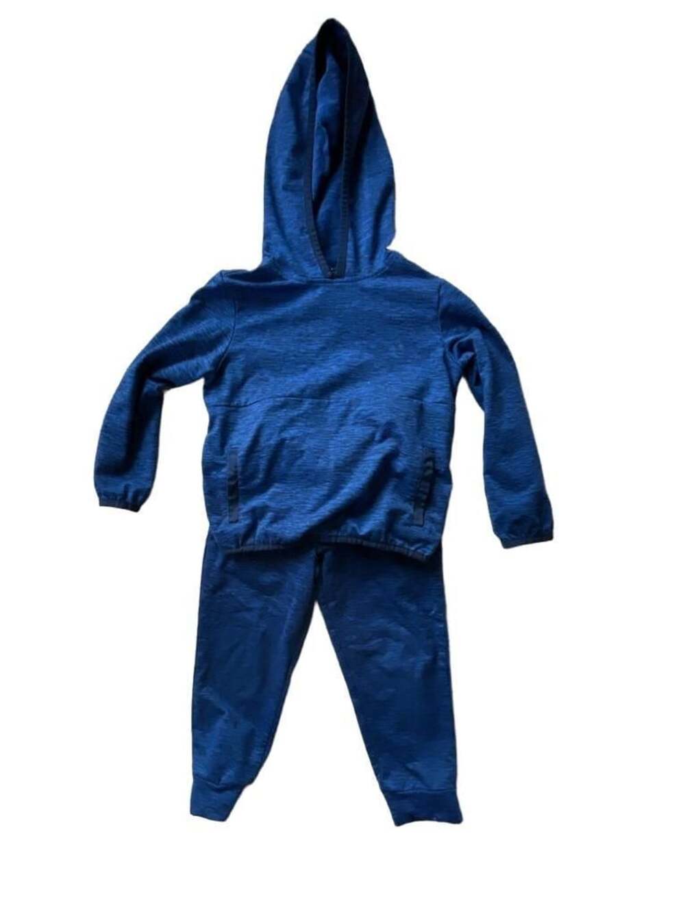 The Children's Place Toddler Boys Blue Heathered Hoodie And Jogger Pants Set 4T